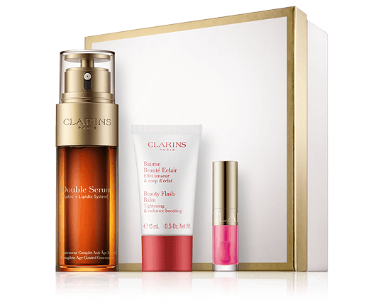 Clarins Double Serum Set mit Double Serum 50ml-15ml-1,4ml