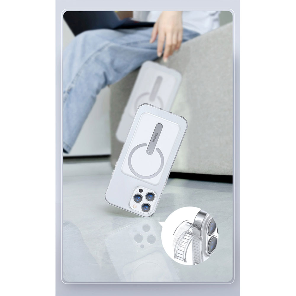 iPhone 13 MagSafe Hardcase Hülle   Kickstand Aufsteller - Transparent
