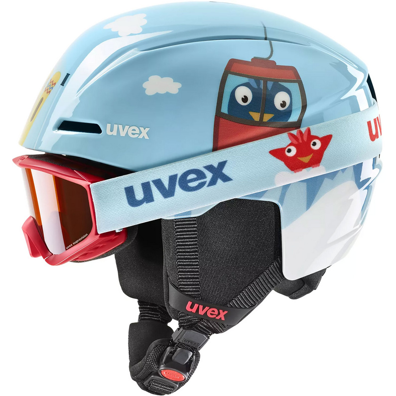 Uvex Kinder Viti Set Skihelm