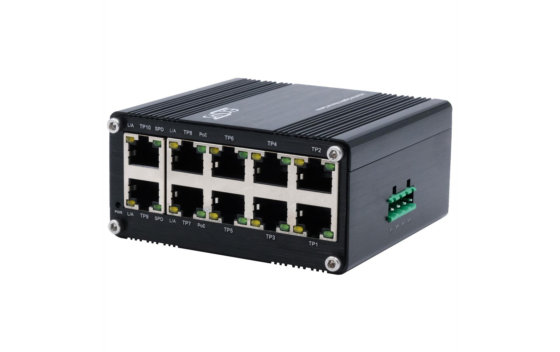 PoE Switch EX-62025POE 10 Port<br>Mini 10-Port Industrial Gigabit Switch