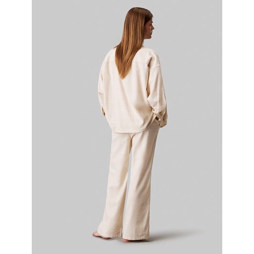 Calvin Klein Bukser, Oatmeal Heather Plaid, M