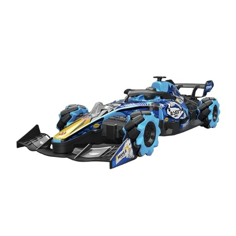 (1:10) Ferngesteuertes 2.4GHz RC Spielzeug Auto Offroad F1 Drift Car mit 360° Drehung / LED Licht / Sprühnebel (Batteriebetrieben) - Assortiert