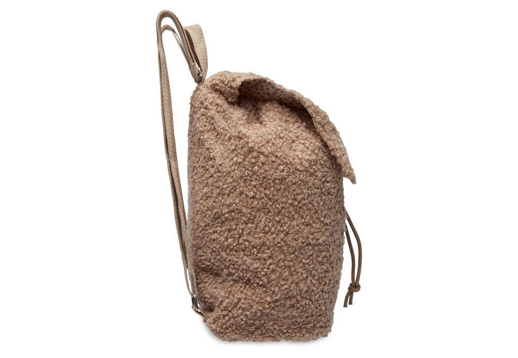 rugtasje boucle teddy Biscuit