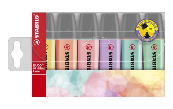 Markeringstusj BOSS Original pastell 6-pk Stabilo