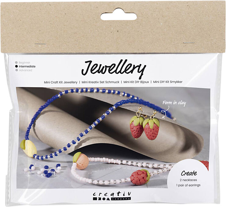 Creativ Company Mini DIY Kit Smykker, Halskæde og øreringe