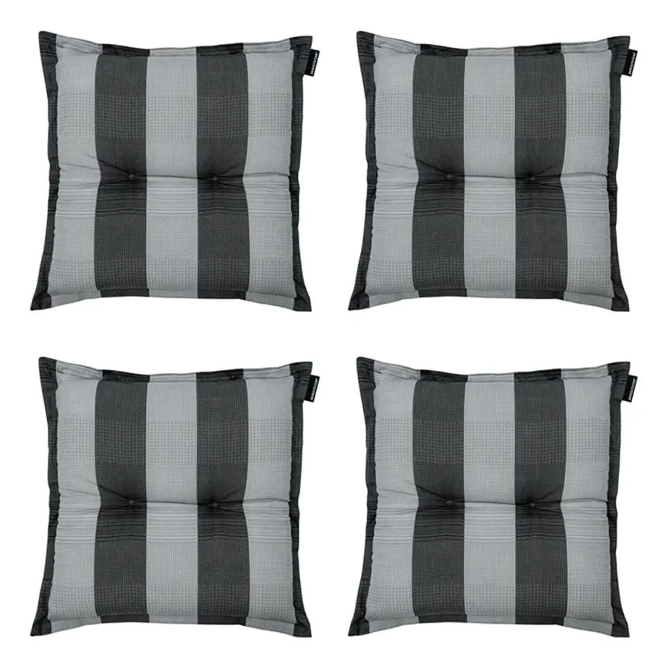 Madison - Zitkussen Alice grey - Ca. 50x50 cm - Set van 4