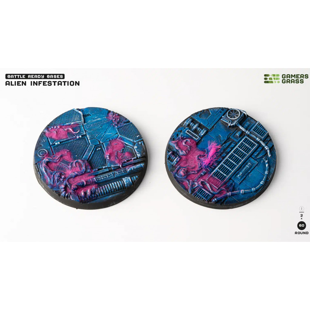 Alien Infestation Bases, Round 60mm (x2)
