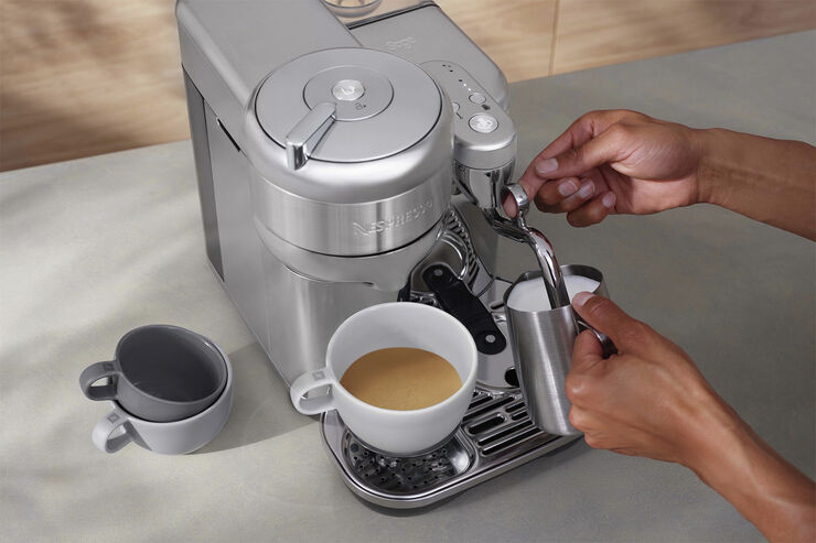 Nespresso The Vertuo Creatista Brushed Stainless Steel Grå