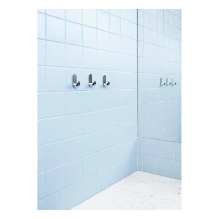 Normann Copenhagen Patère Curve mini - Set de 2 | Argenté