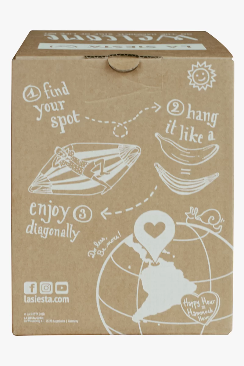 La Siesta Paloma Organic Cotton Single Hängematte + Befestigung