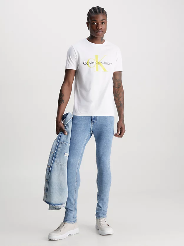 Camiseta slim fit com monograma