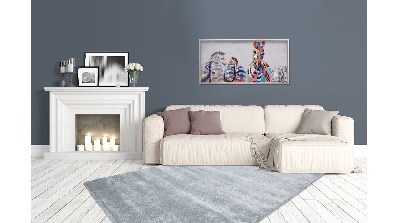 Vloerkleed Castries Pastelblauw Saint Lucia
