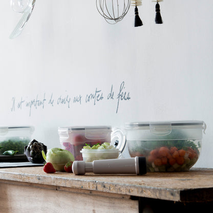 Lot de 3 boîtes sous vide pour aliments S M L Aspifresh