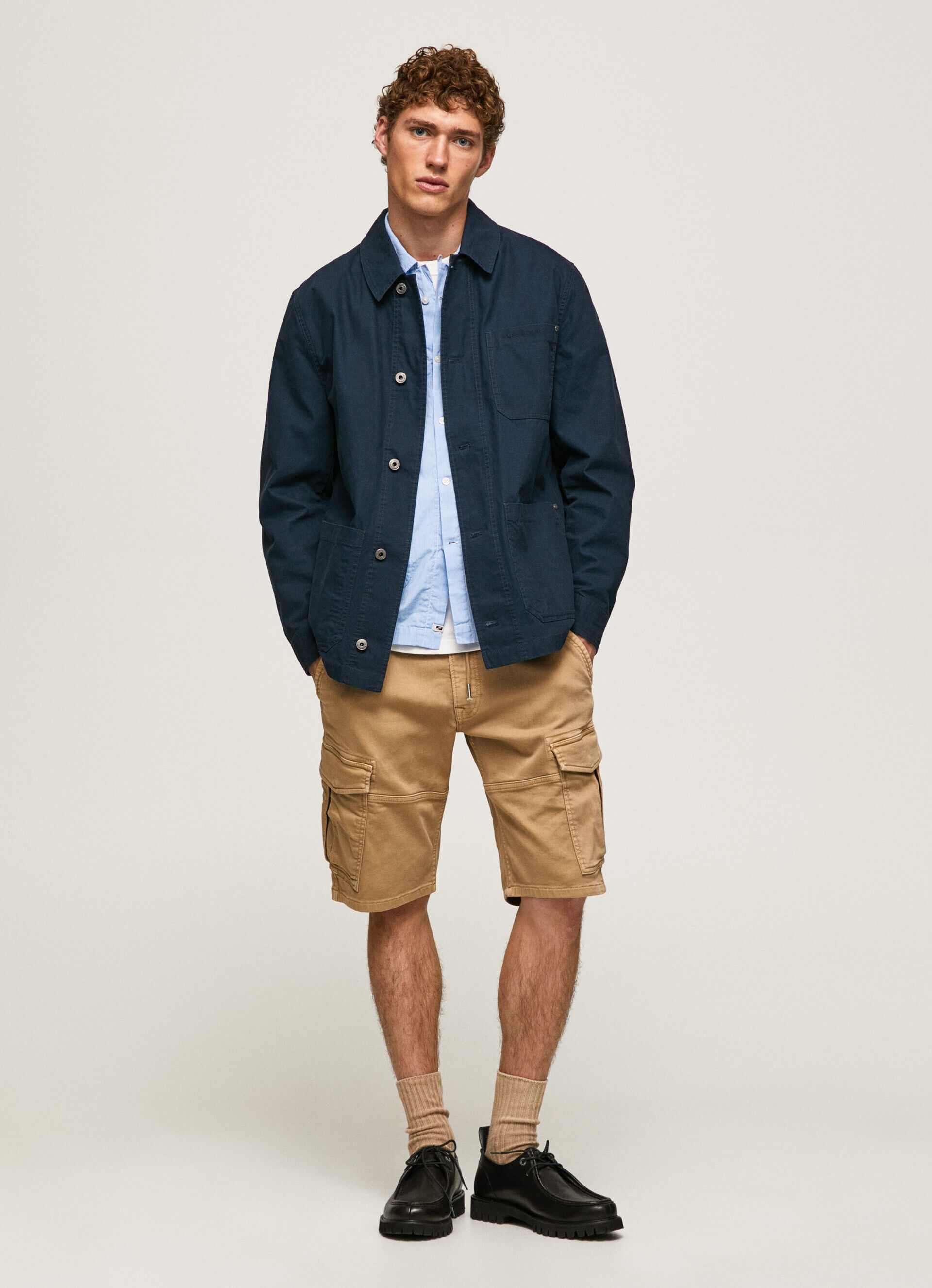 Bermuda cargo curta Jared - bege camelo