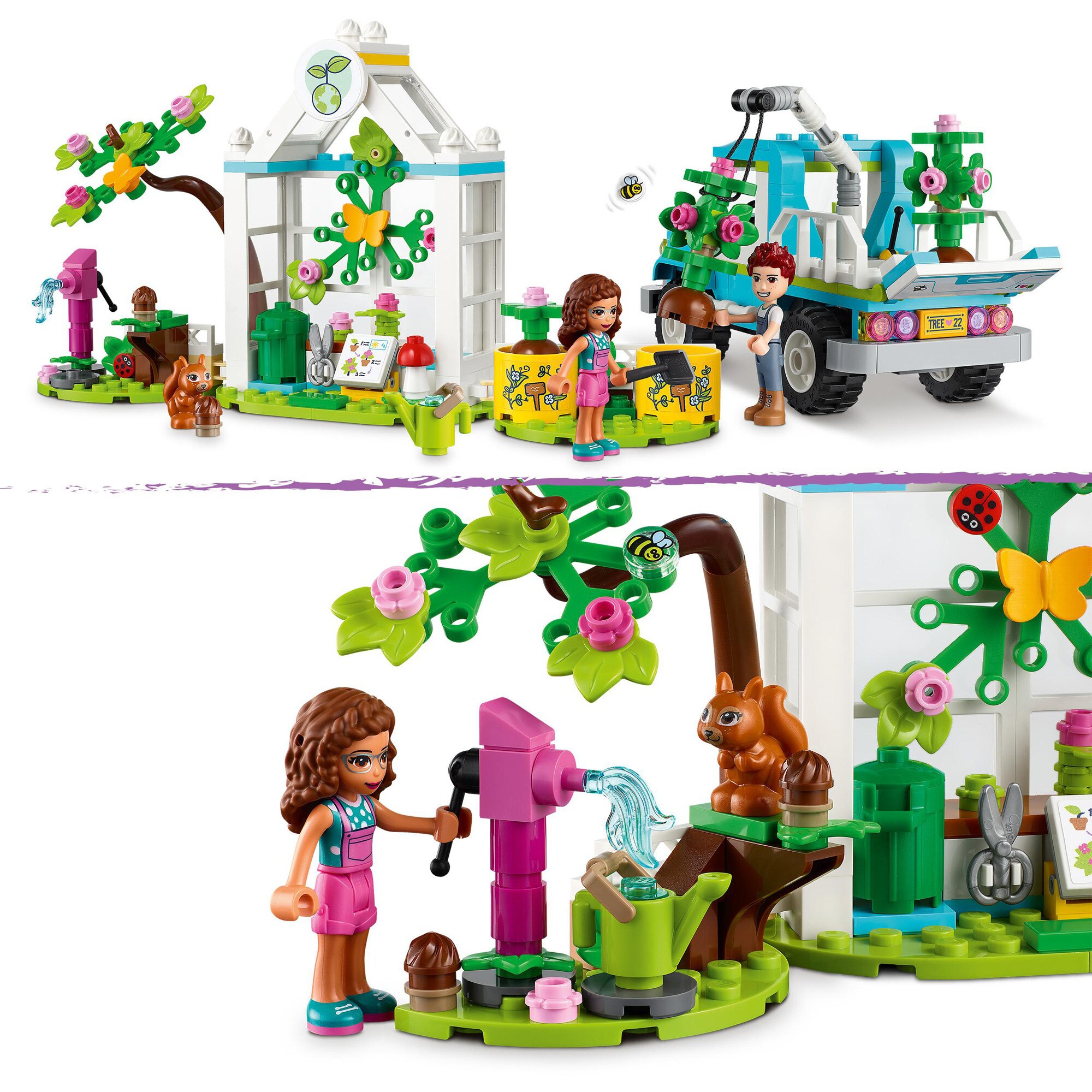 LEGO Konstruktionsspielzeug Friends Baumpflanzungsfahrzeug
