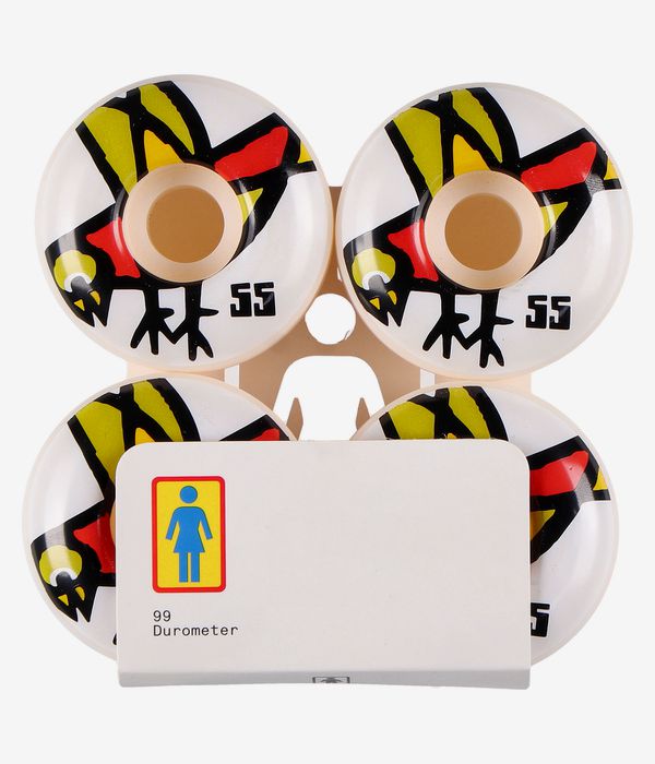 Girl Pictograph Staple Rollen (white multi) 55mm 99A 4er Pack