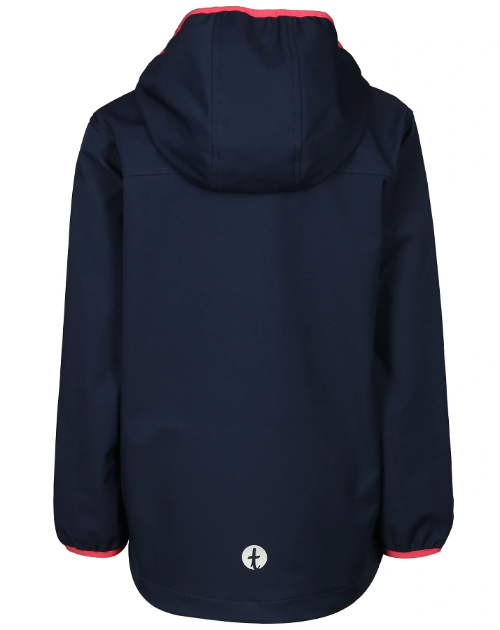 Softshelljacke KONTRAST in navy/pink (Größe: 104)