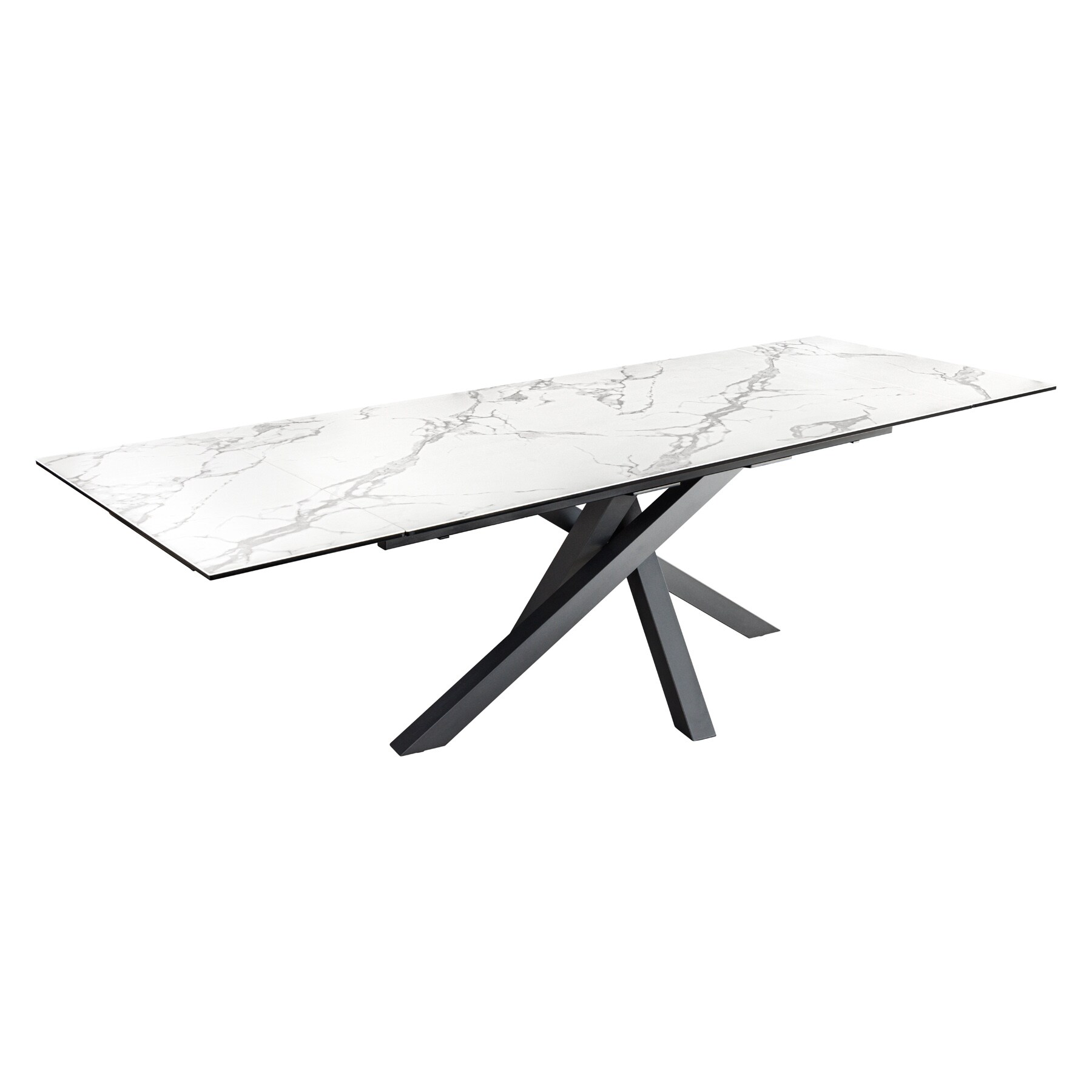 riess-ambiente Esstisch MARVELOUS - 180-220-260cm weiß Marmor Keramik made in Italy Ausziebar