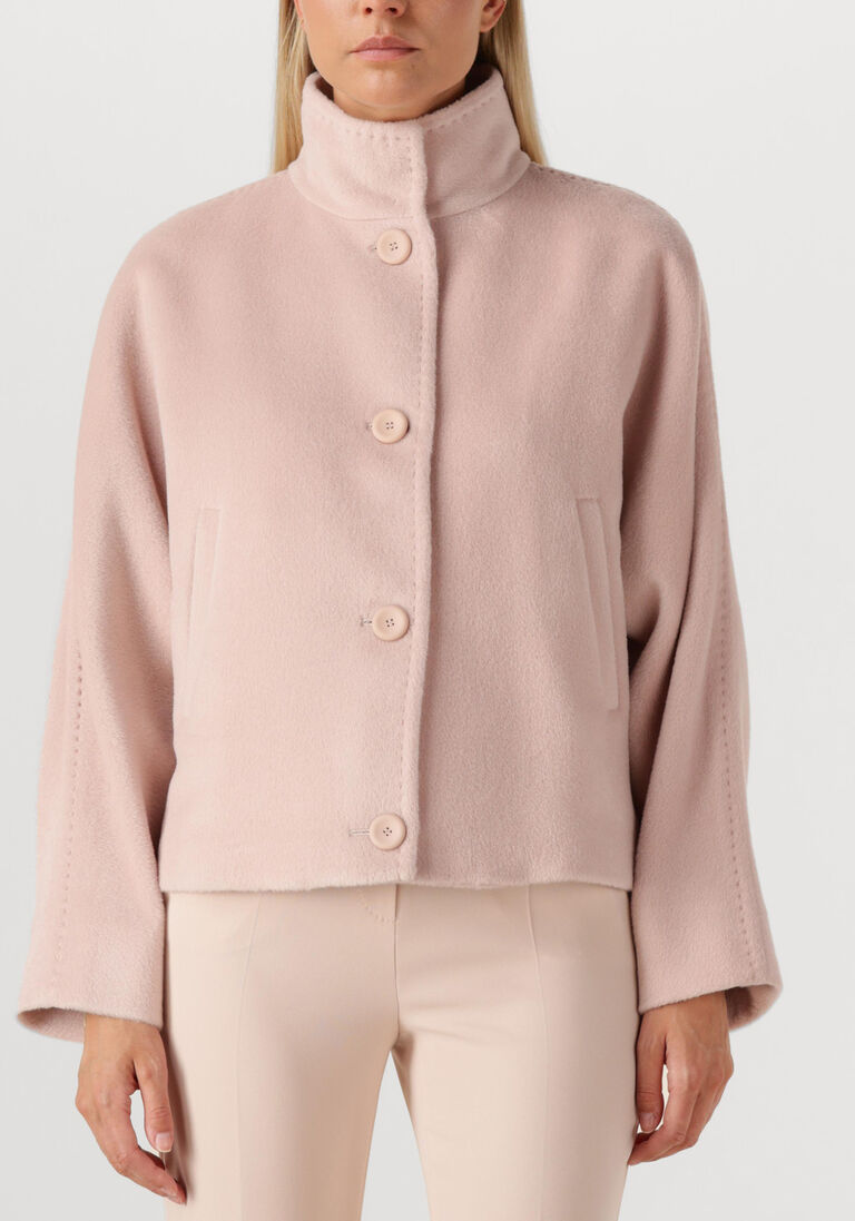 roze max mara mantel caladio