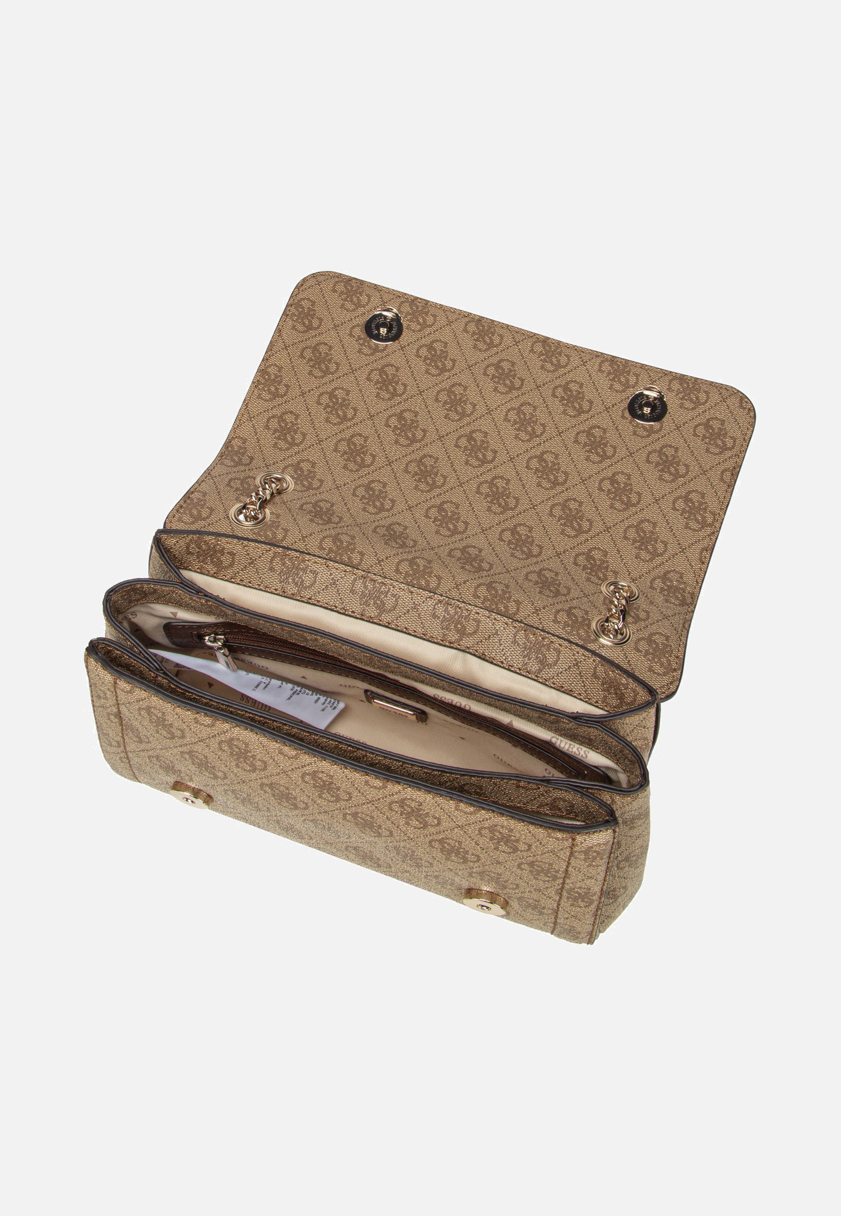 Noelle II Conv XBody Flap 72210 Latte Logo/Brown - Umhängetasche