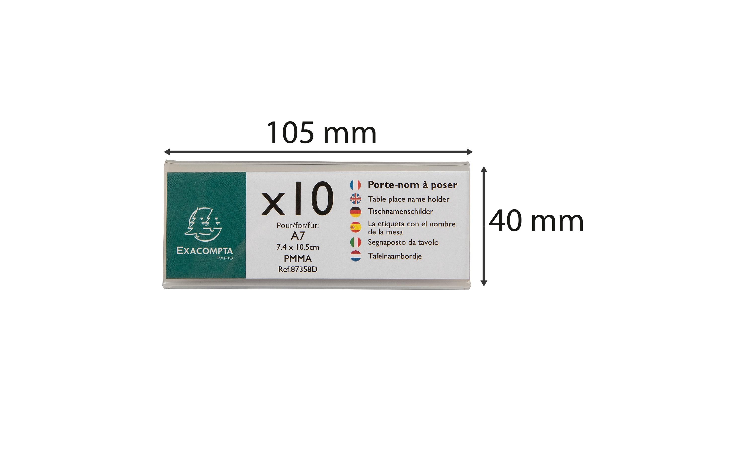 Namensschild A7, 10 StückTischnamenschilder