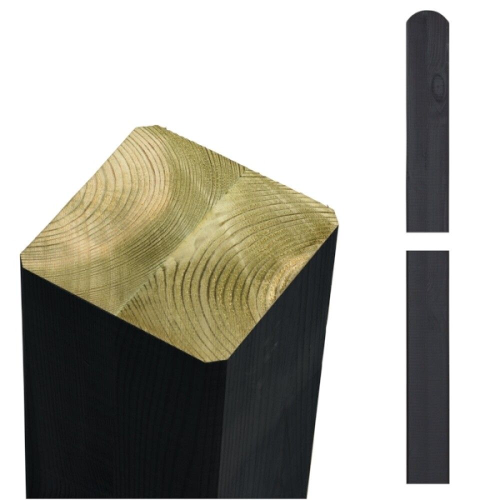LIMTRESTOLPE PLUS 9X9X268CM TRYKKIMPREGNERT SVART
