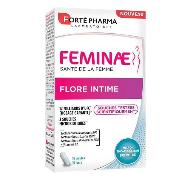 Forté Pharma Feminae Flora Íntima Probióticos Vitamina B2 15 cápsulas