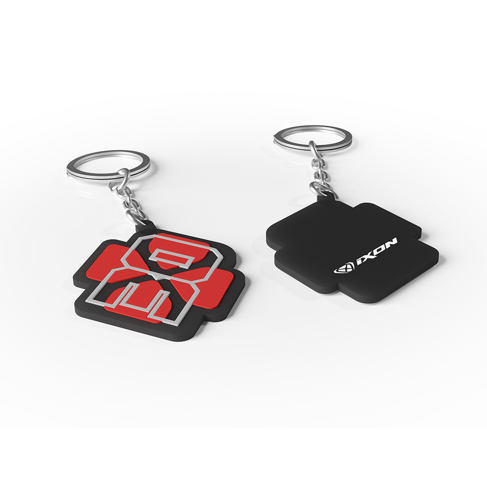Ixon - Porte-clés caoutchouc Taka 22 Noir / Rouge