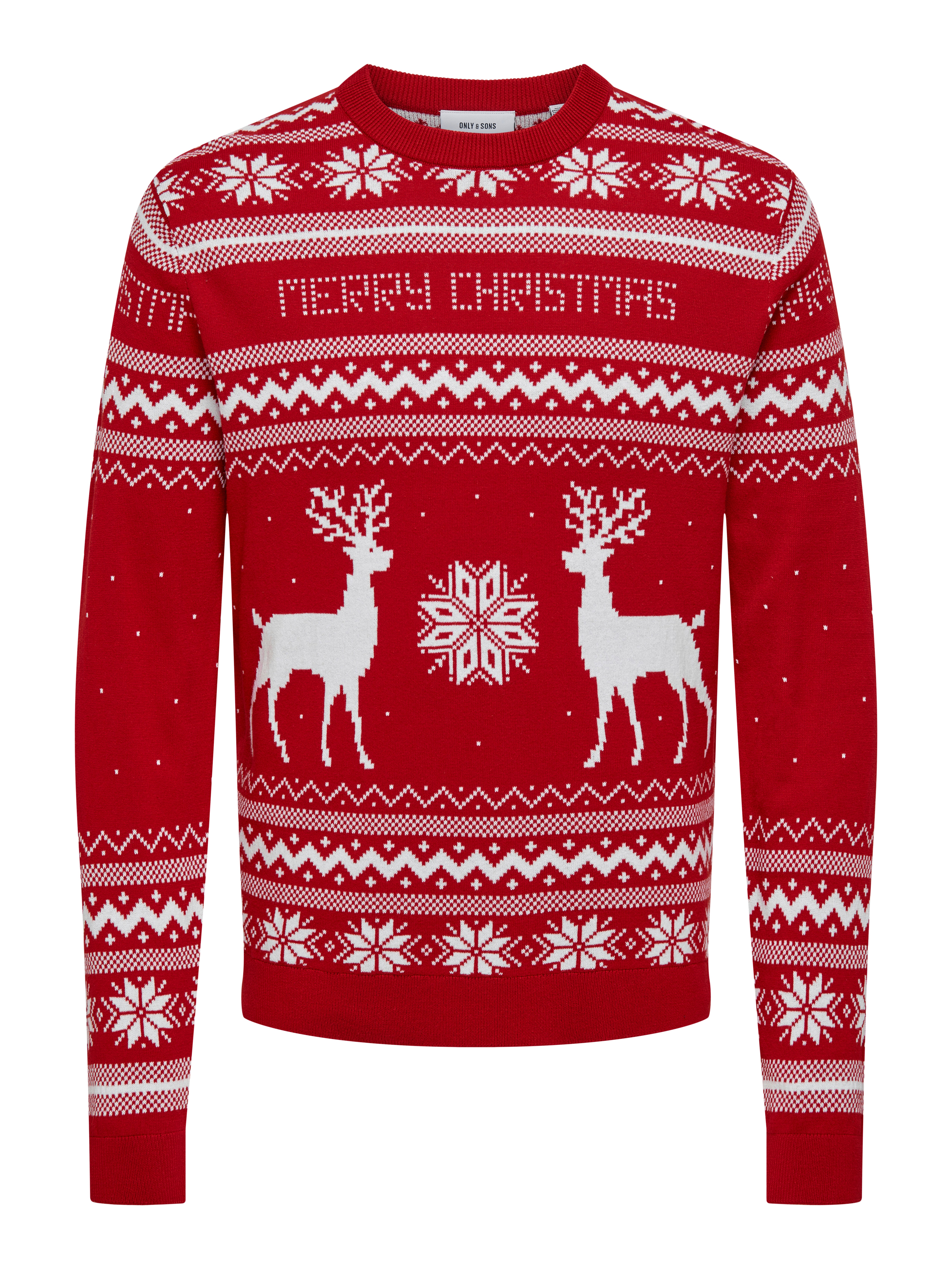 ONSXMAS Pullover Pompeian Red