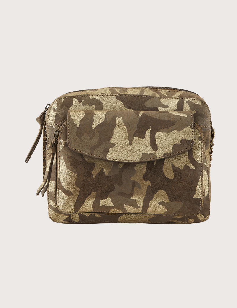 PIECES SAC DANINO LARGE BANDOULIÈRE KAKI