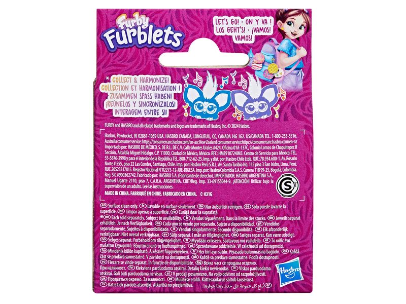 Furby Funktionsplüsch Furblets Loo-Lay Elektronisches Mini-Plüschtier