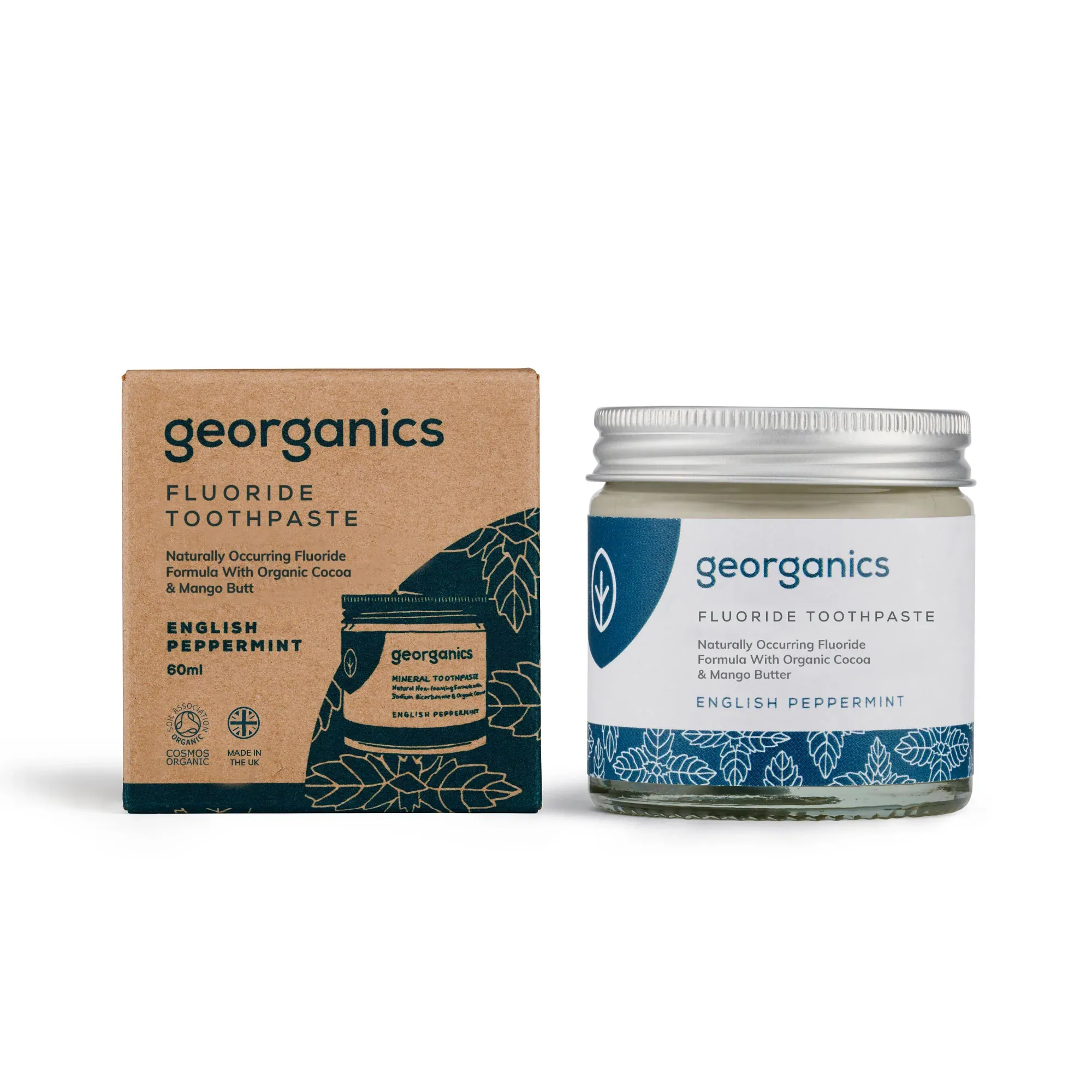 georganics  Fluoride Toothpaste Peppermint, 60 ml