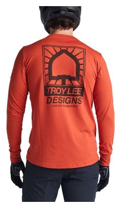 T-shirt Manches Longues Troy Lee Designs Ruckus Ride Orange