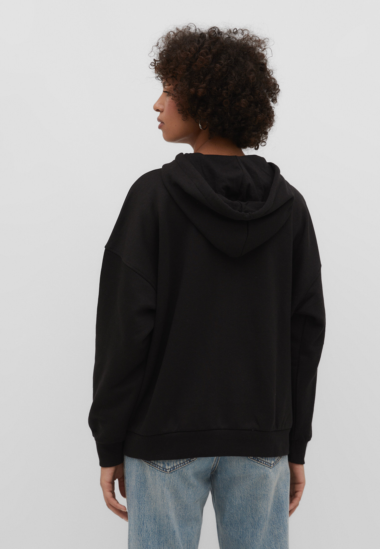 Moletom com zíper oversized