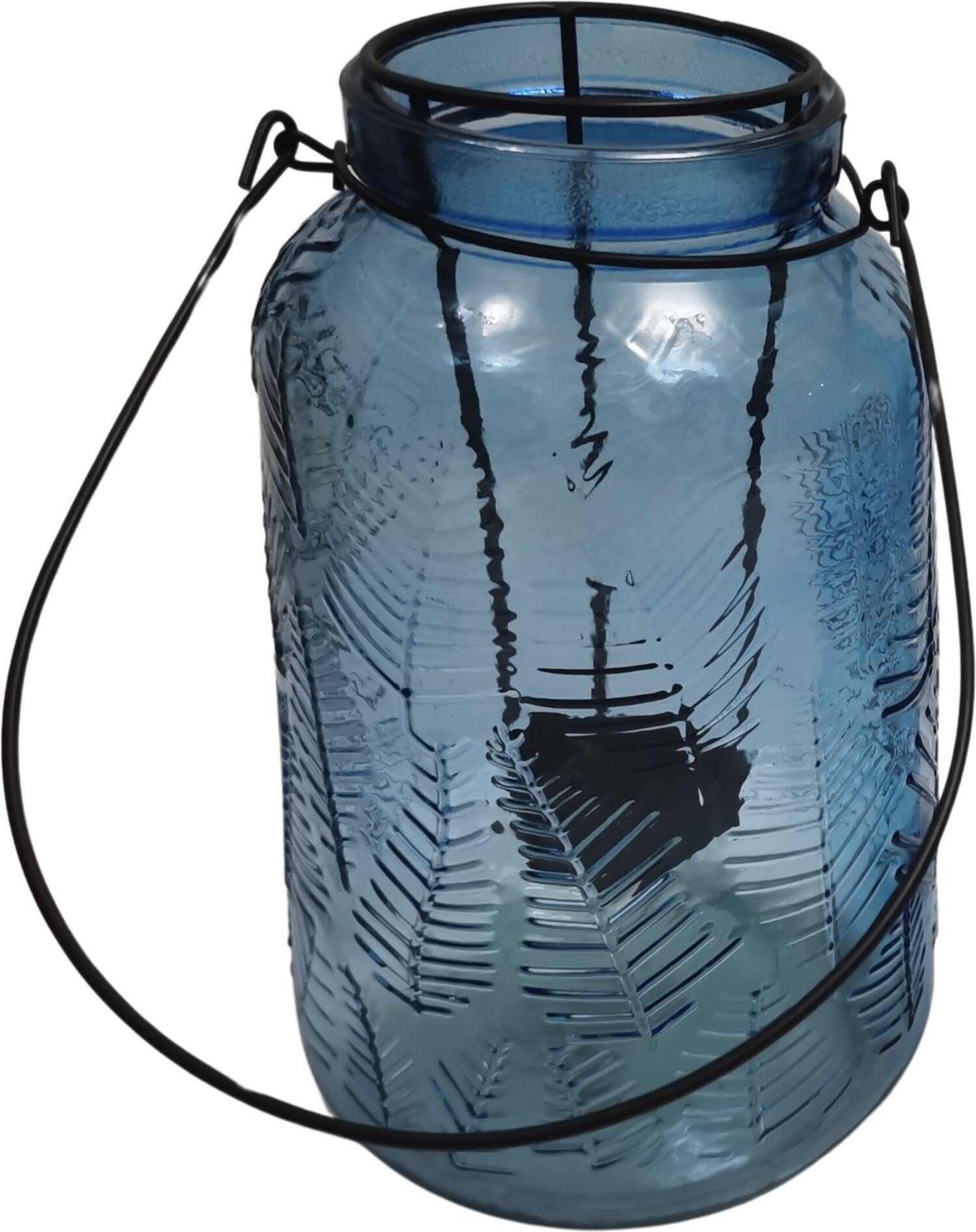 Intratuin tuinlantaarn Terry blauw D 12,5 H 19,5 cm