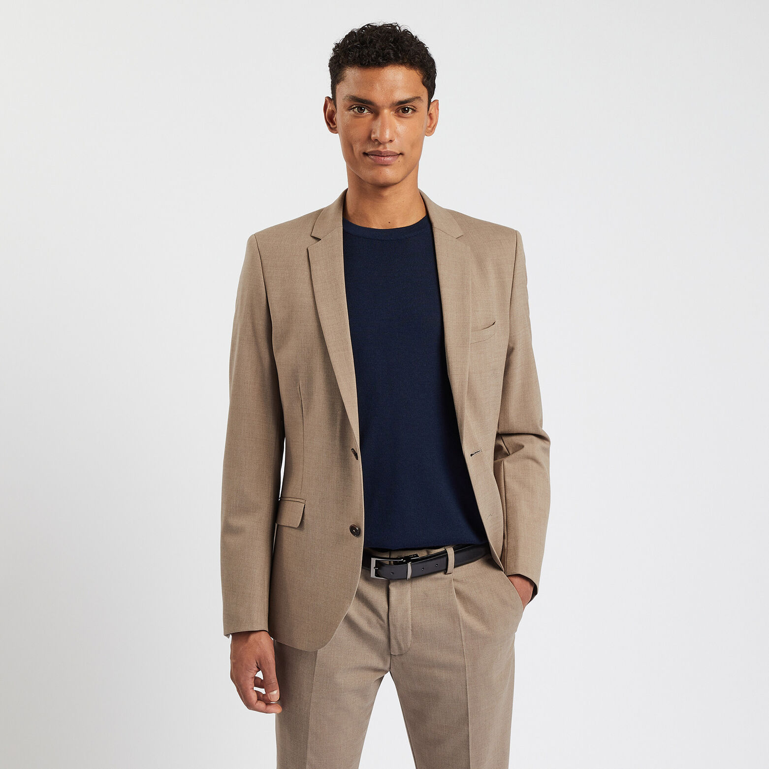 Veste de costume slim Beige