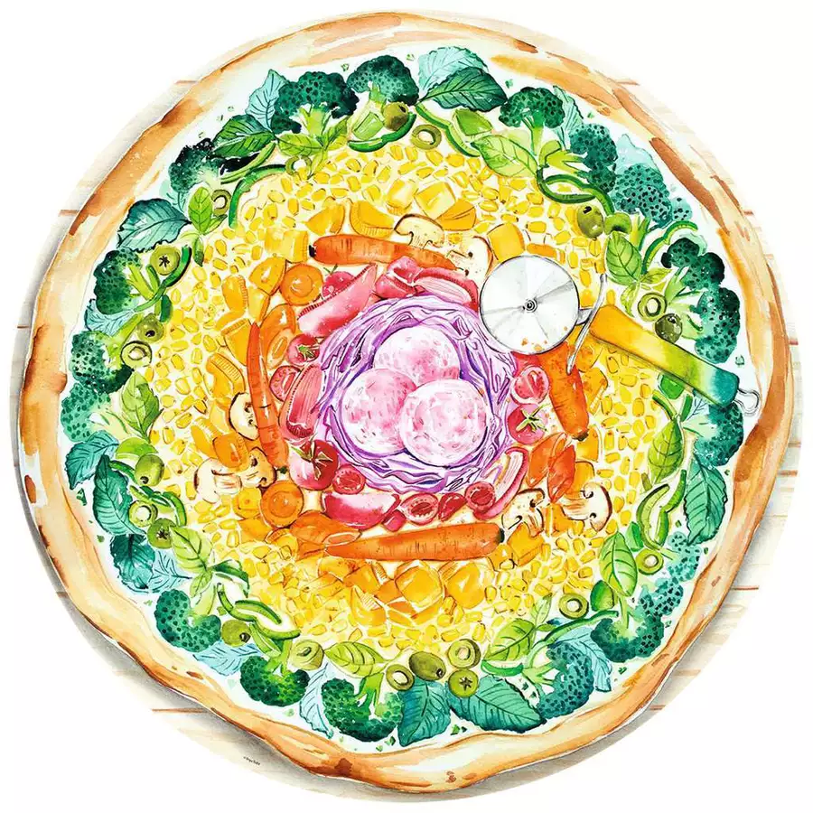 Ravensburger Circle of Colors Pizza bunt