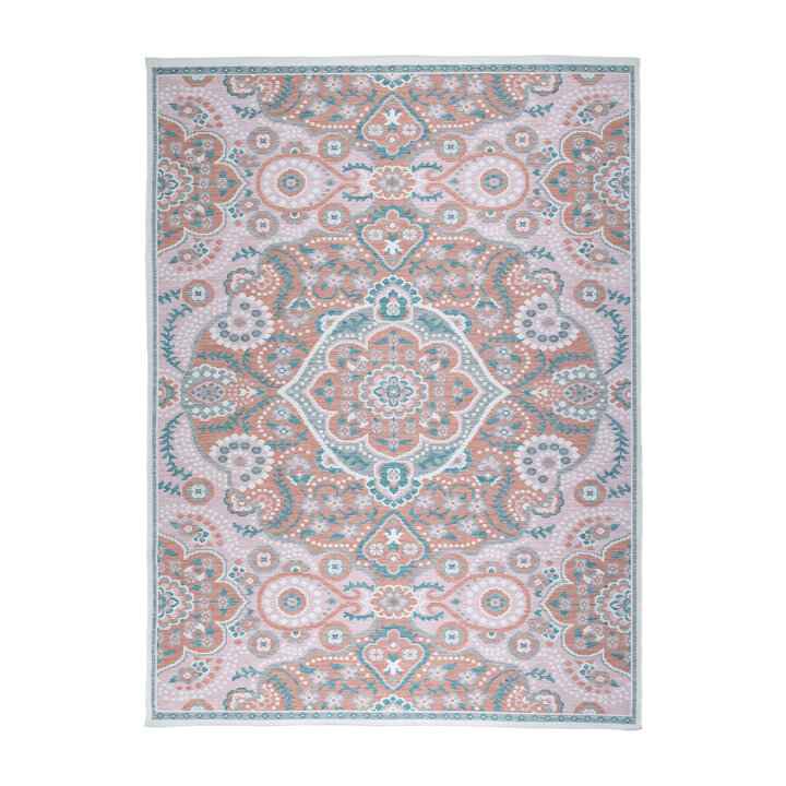 Bohemian buitenkleed - Vedra Medaillon Roze