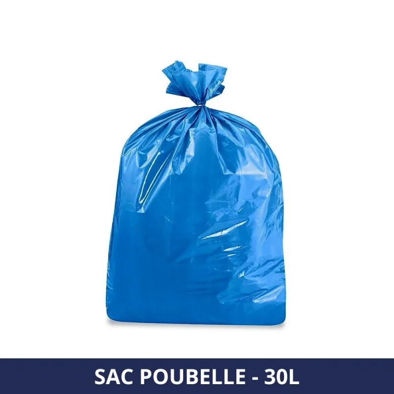 FILFA FRANCE - Sac poubelle 30L - Bleu - x500 sacs