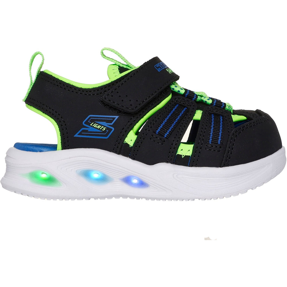 Køb Skechers Black S-Lights: Sola Glow Sandal - Hyper-Coast
