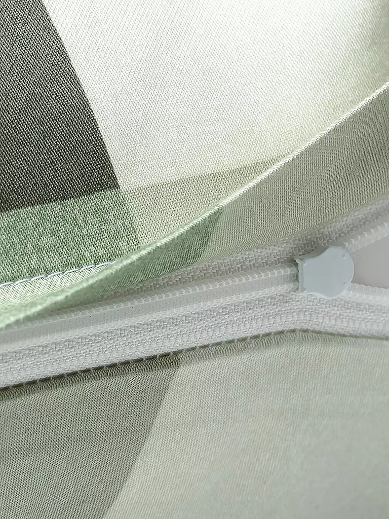 JOOP Satin Bettwäsche MESH 70x90cm/140x220cm Sage hellgrün