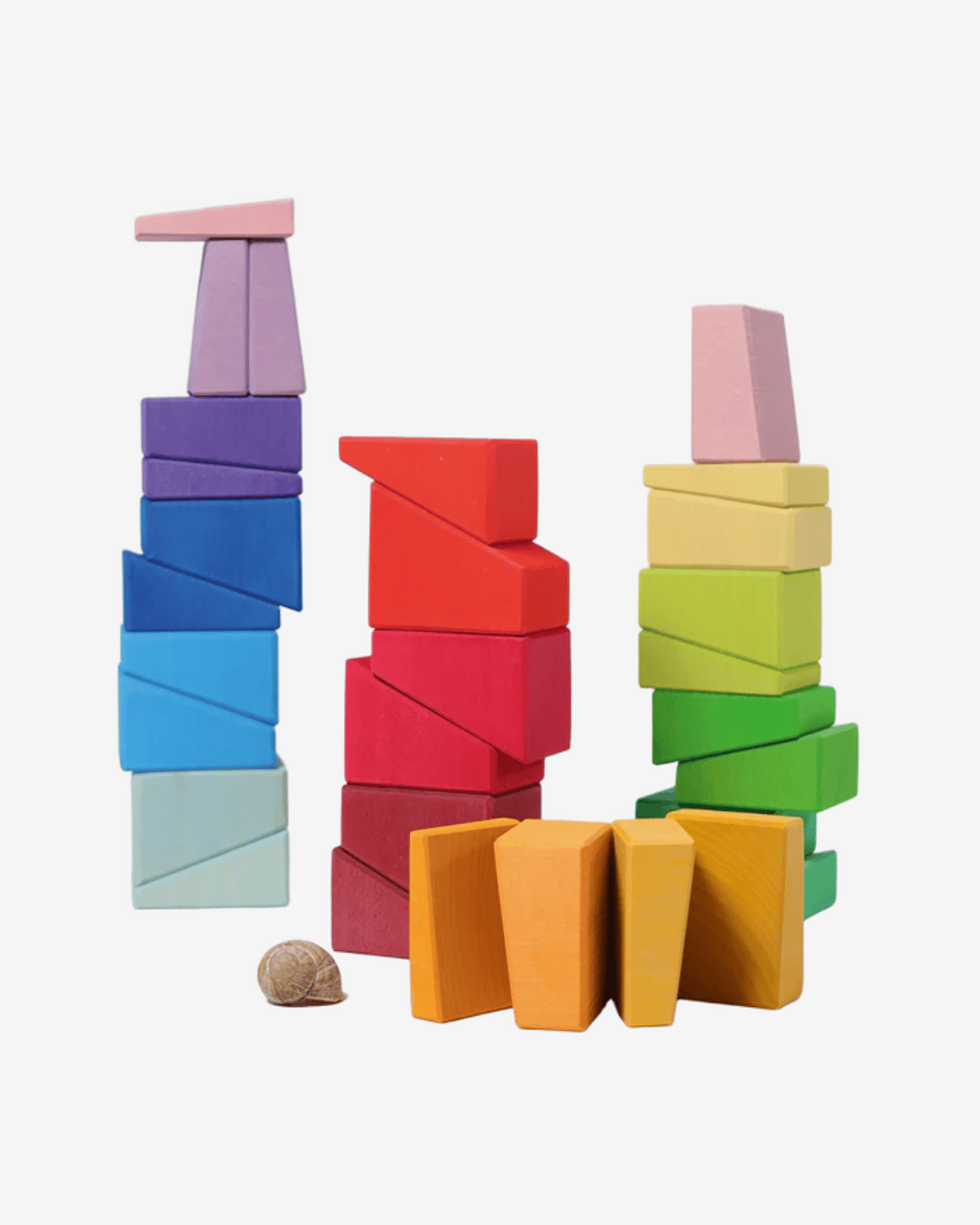 Byggesett og Puslespill – 30 skrå klosser | Sloping Blocks