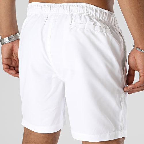 Short De Bain Logo 2 Blanc Noir