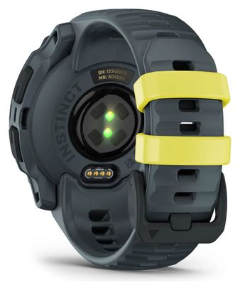 Montre GPS Garmin Instinct E - 40 mm Vert Electric Lime avec Bracelet en Silicone Bleu Twilight