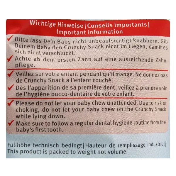 Holle Crunchy Snack Milho-miúdo Manga Sem Glúten +8m Orgânico 25g