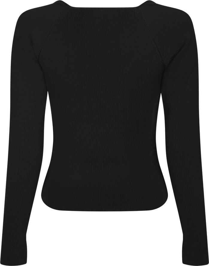 Neo Noir Elaina Knit blouse Black