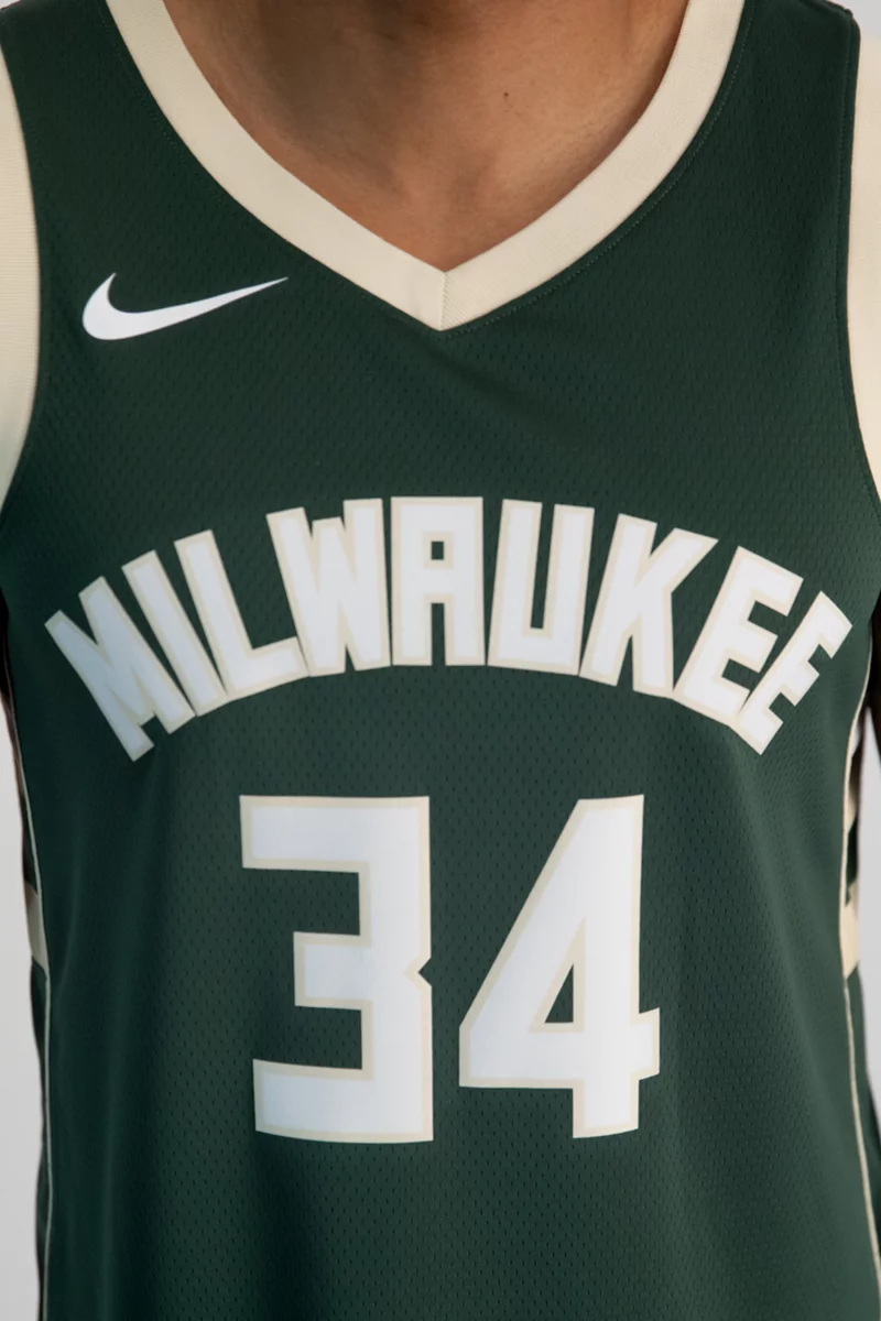 Nike Milwaukee Bucks Icon Edition Giannis Antetokounmpo Herren Basketballtrikot