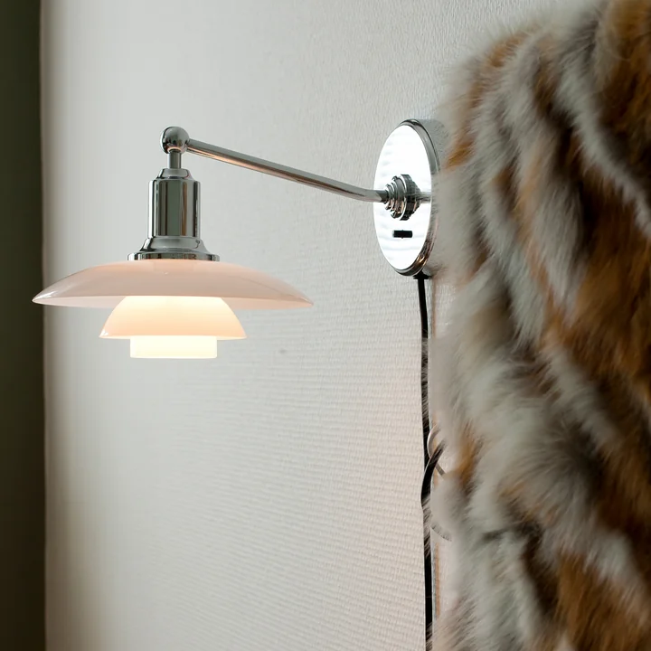Louis Poulsen - PH 2/1 Wandleuchte, opalweiss
