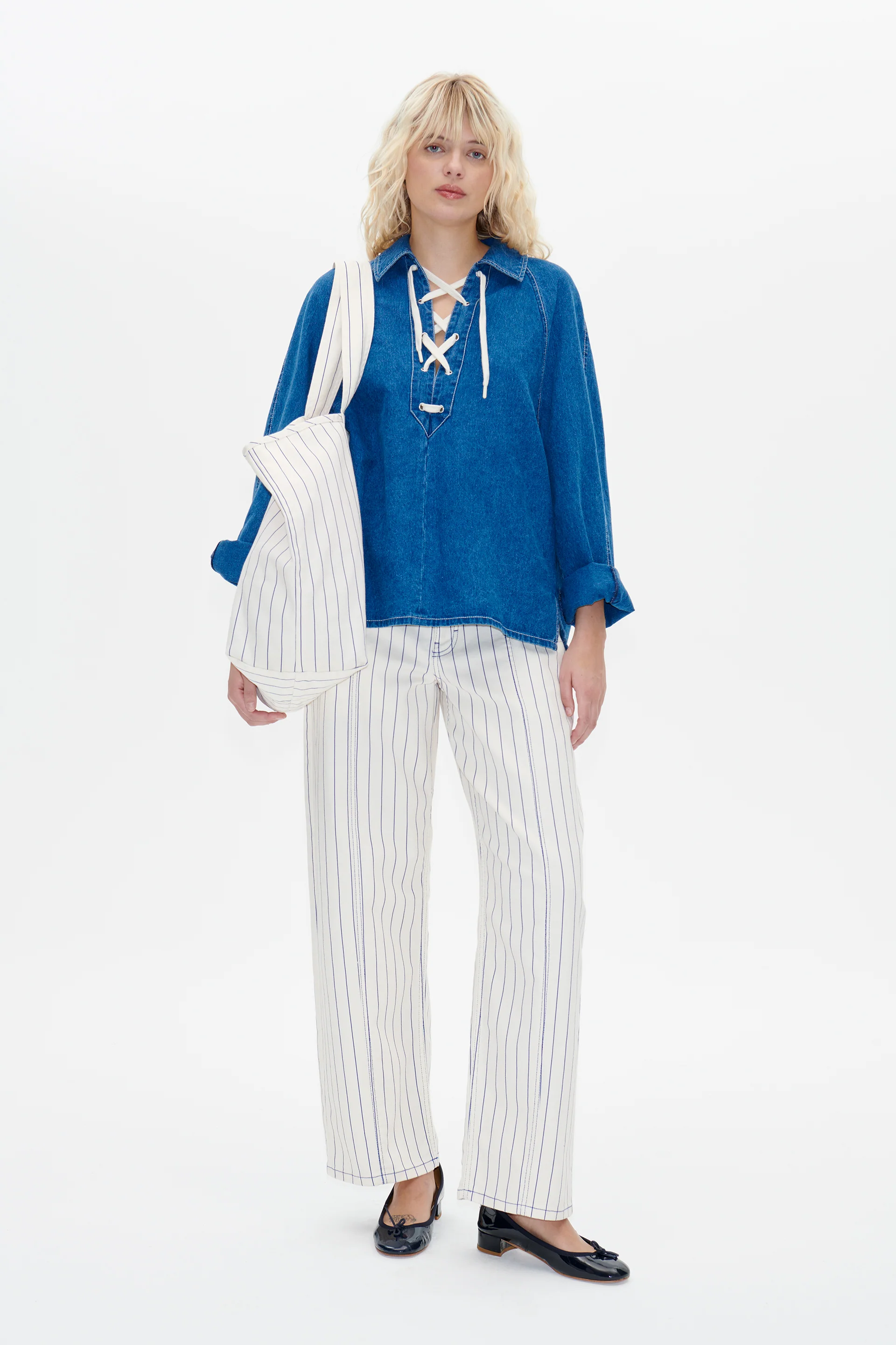 Baum und Pferdgarten  Madia denimskjorte - Dark Sailor Blue