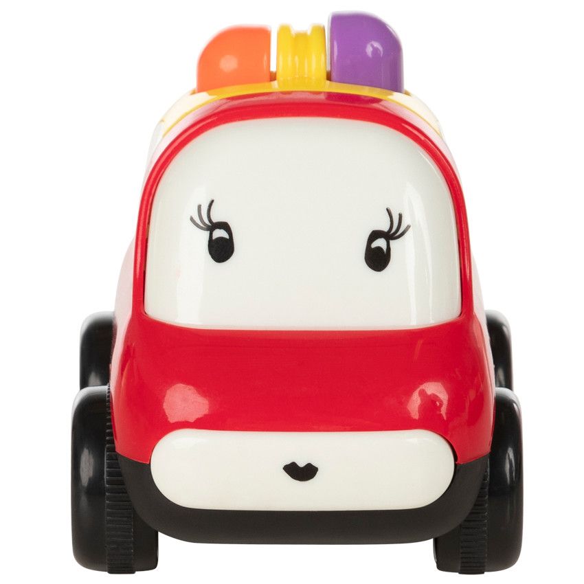 Jouet 1er âge petite voiture Vroumpiz - Rouge - Ecru